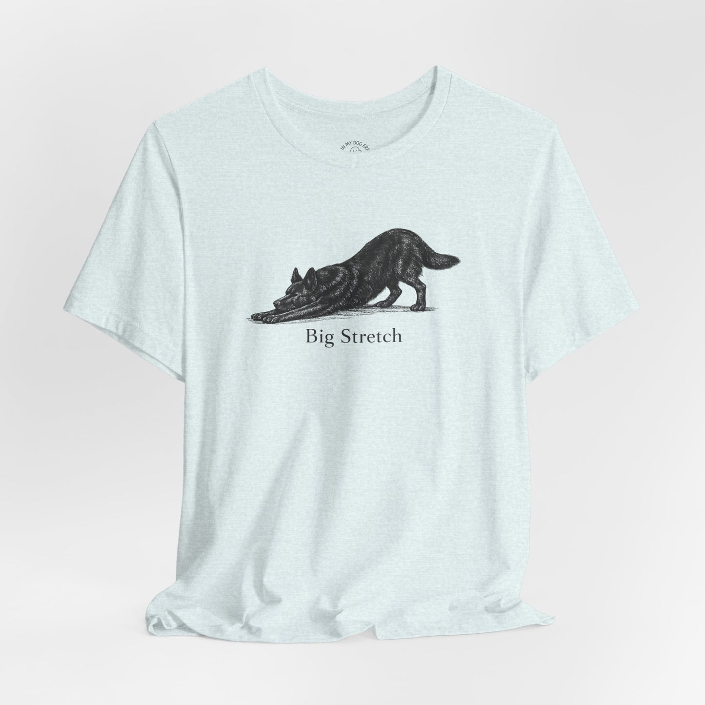 Big Stretch Black German Shepherd T-Shirt
