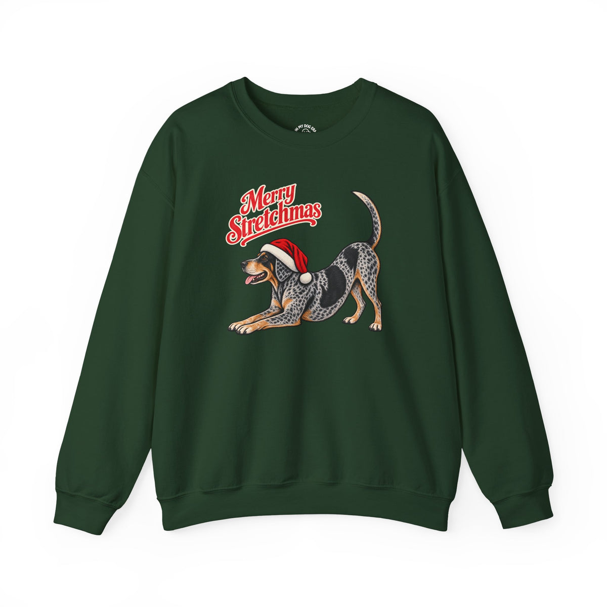 Bluetick Coonhound Christmas Sweatshirt | Merry Stretchmas