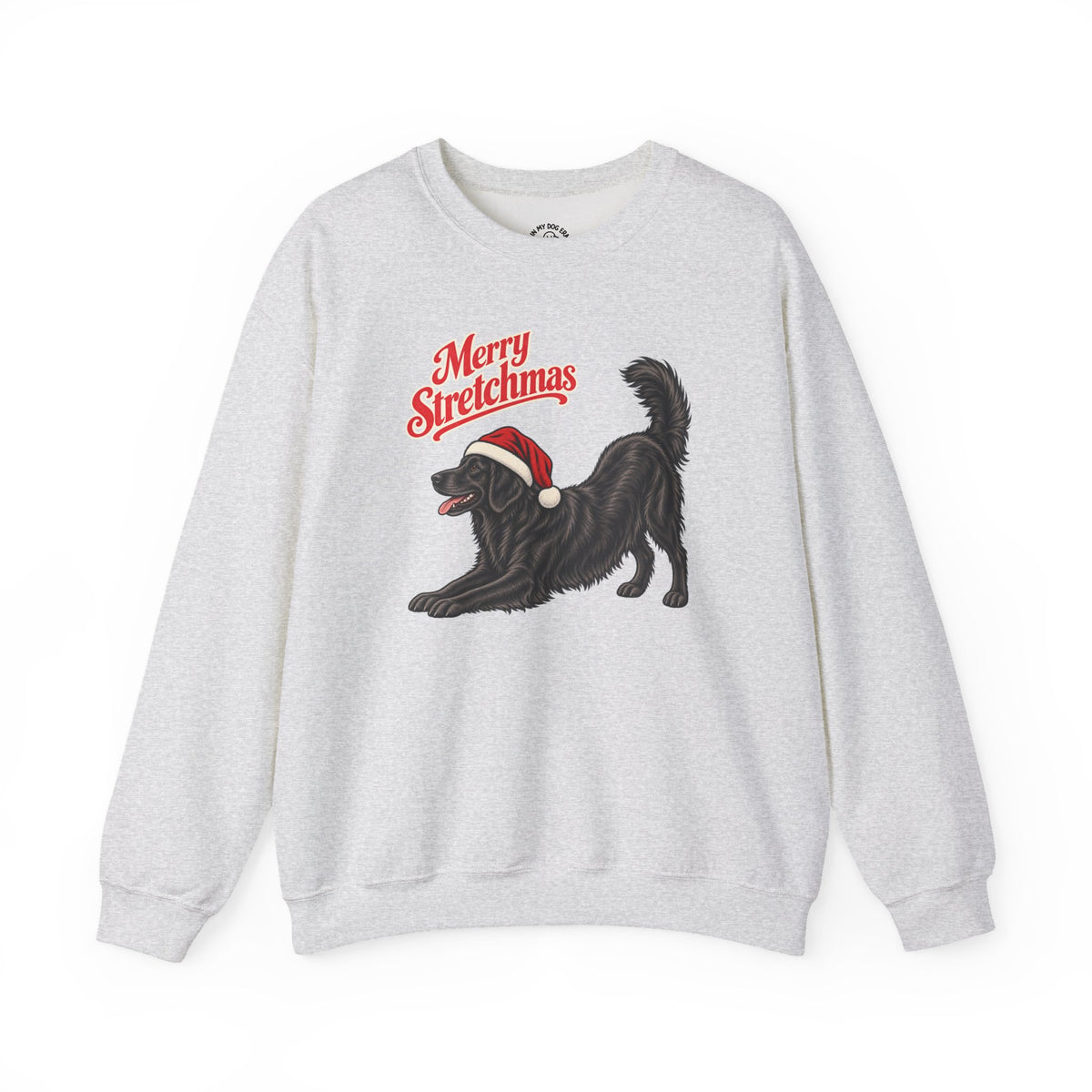 Flat-Coated Retriever Christmas Sweatshirt | Merry Stretchmas