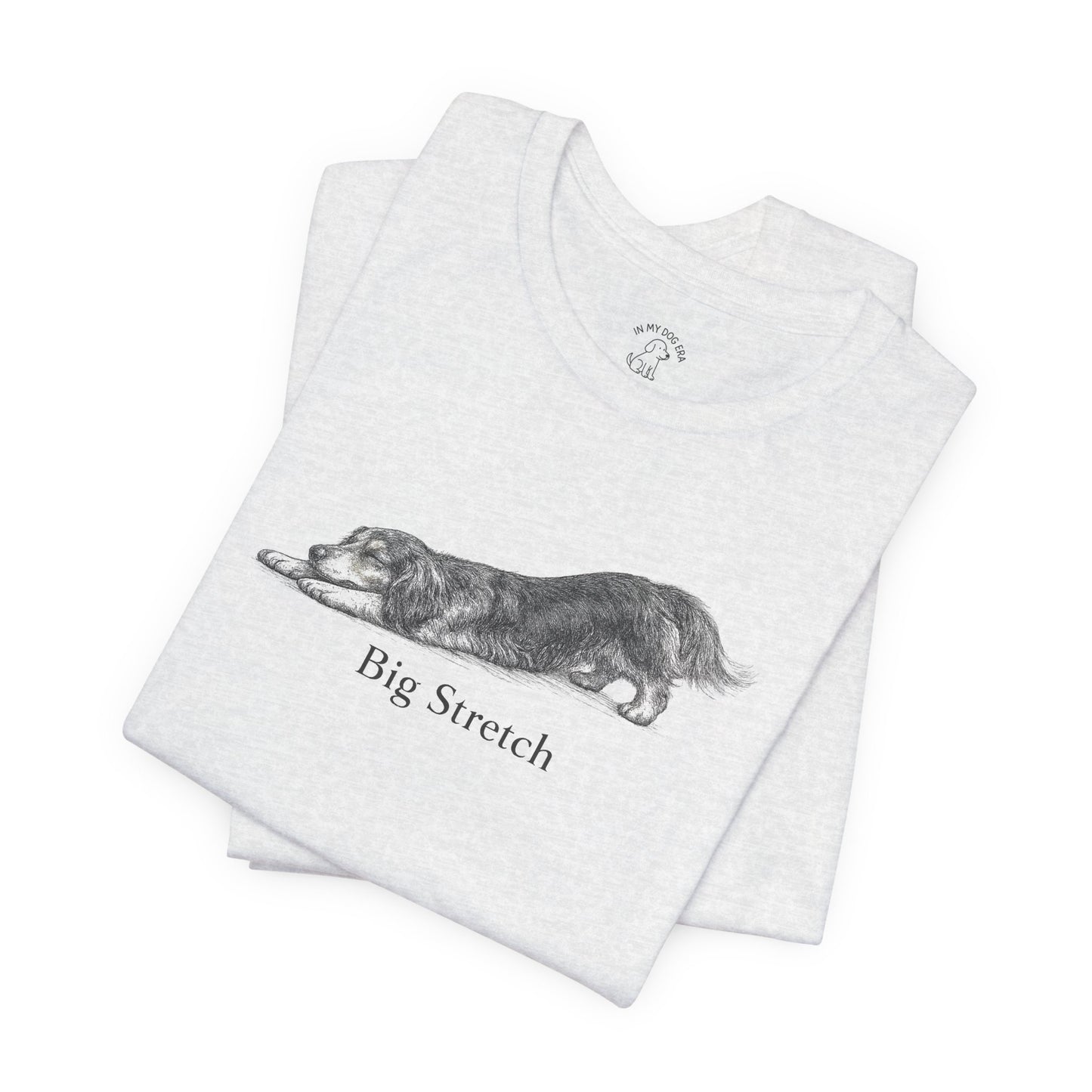 Big Stretch Long-Haired Dachshund T-Shirt