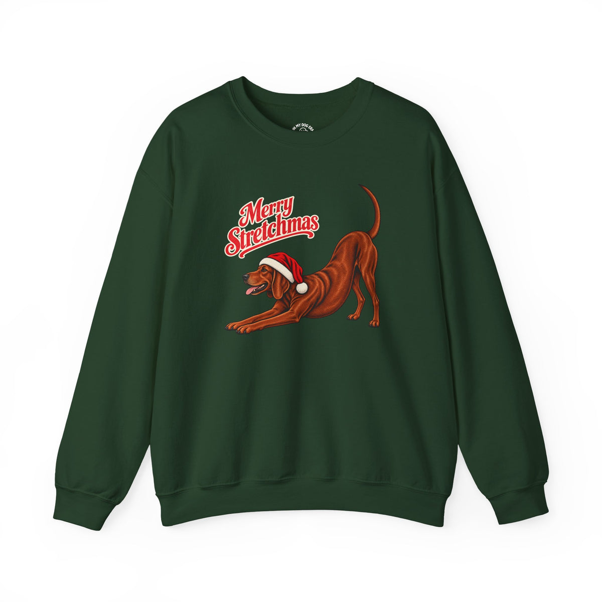 Redbone Coonhound Christmas Sweatshirt | Merry Stretchmas
