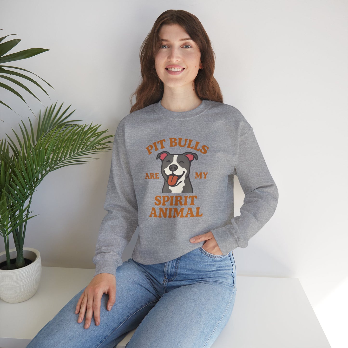 Pit Bulls Are My Spirit Animal Sweatshirt