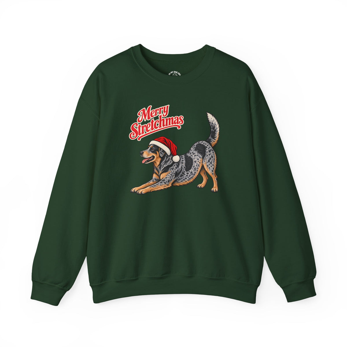 Texas Heeler Christmas Sweatshirt | Merry Stretchmas