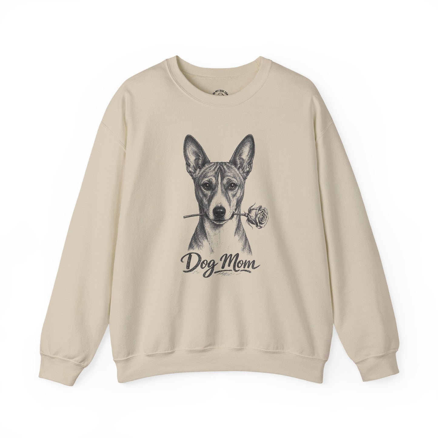 Basenji Dog Mom Sweatshirt (Rose Collection)