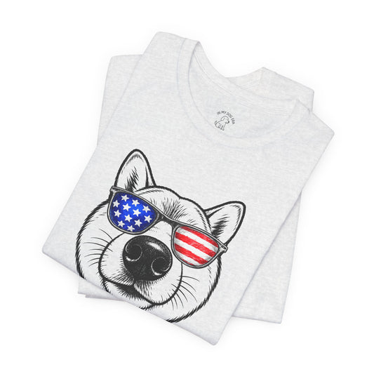 Red, White & BOOP Shiba Inu T-Shirt