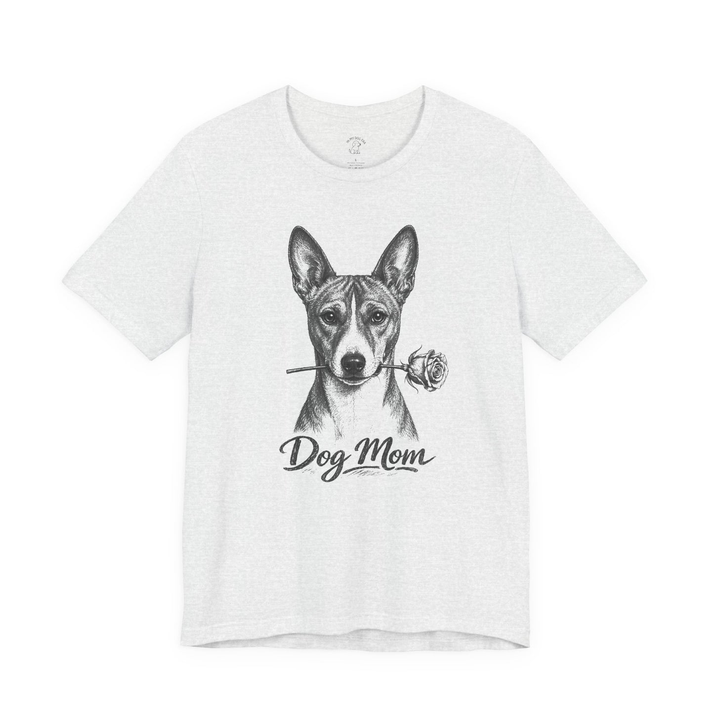 Basenji Dog Mom T-Shirt (Rose Collection)