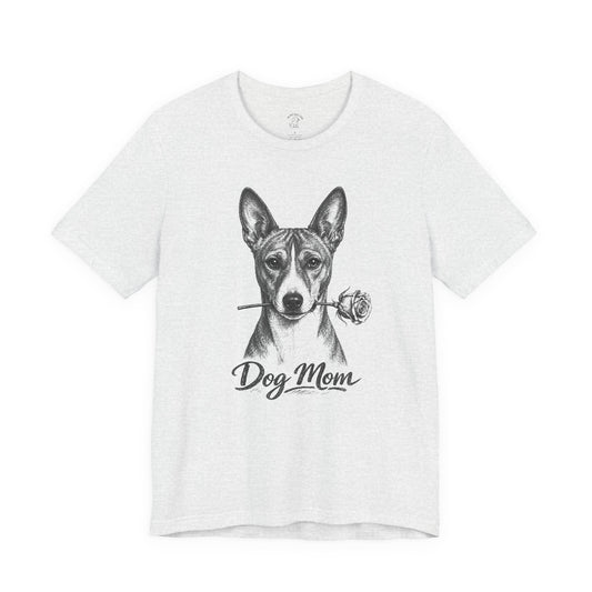 Basenji Dog Mom T-Shirt (Rose Collection)