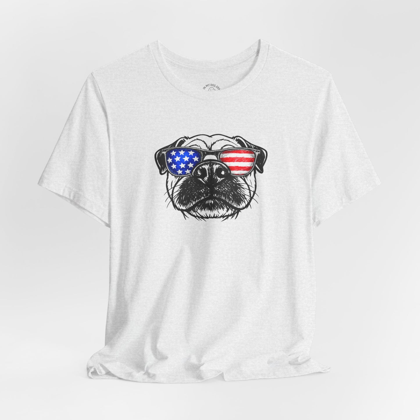 Red, White & BOOP Pug T-Shirt