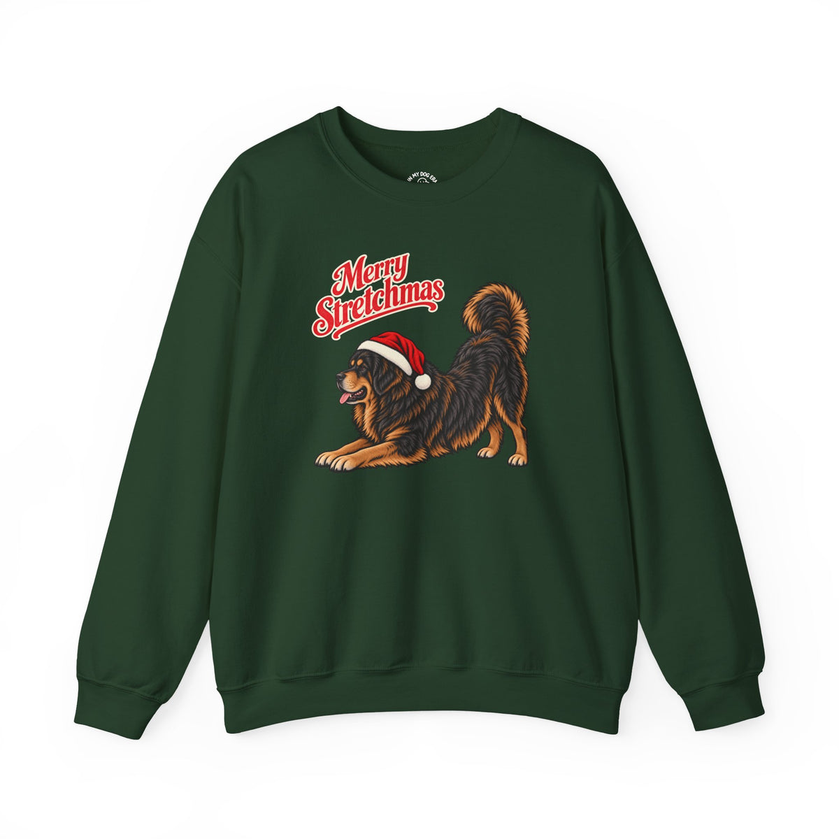 Tibetan Mastiff Christmas Sweatshirt | Merry Stretchmas