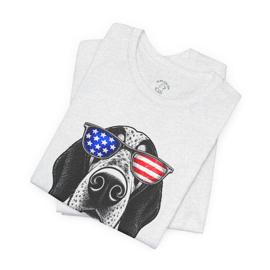 Red, White & BOOP Bluetick Coonhound T-Shirt