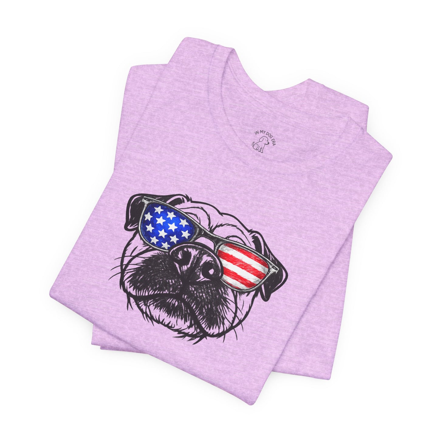 Red, White & BOOP Pug T-Shirt
