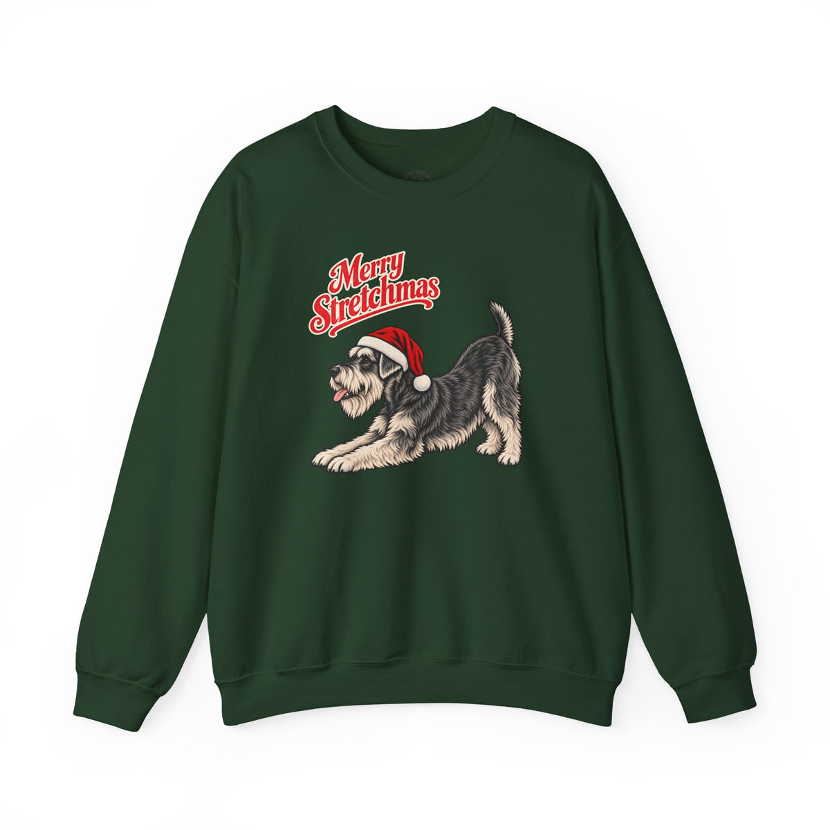 Miniature Schnauzer Christmas Sweatshirt | Merry Stretchmas