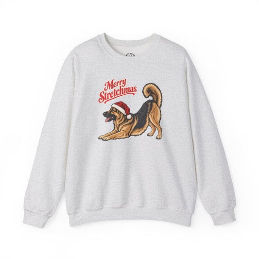 German Shepherd Christmas Sweatshirt | Merry Stretchmas