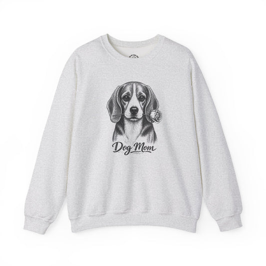 Beagle Dog Mom Sweatshirt (Rose Collection)