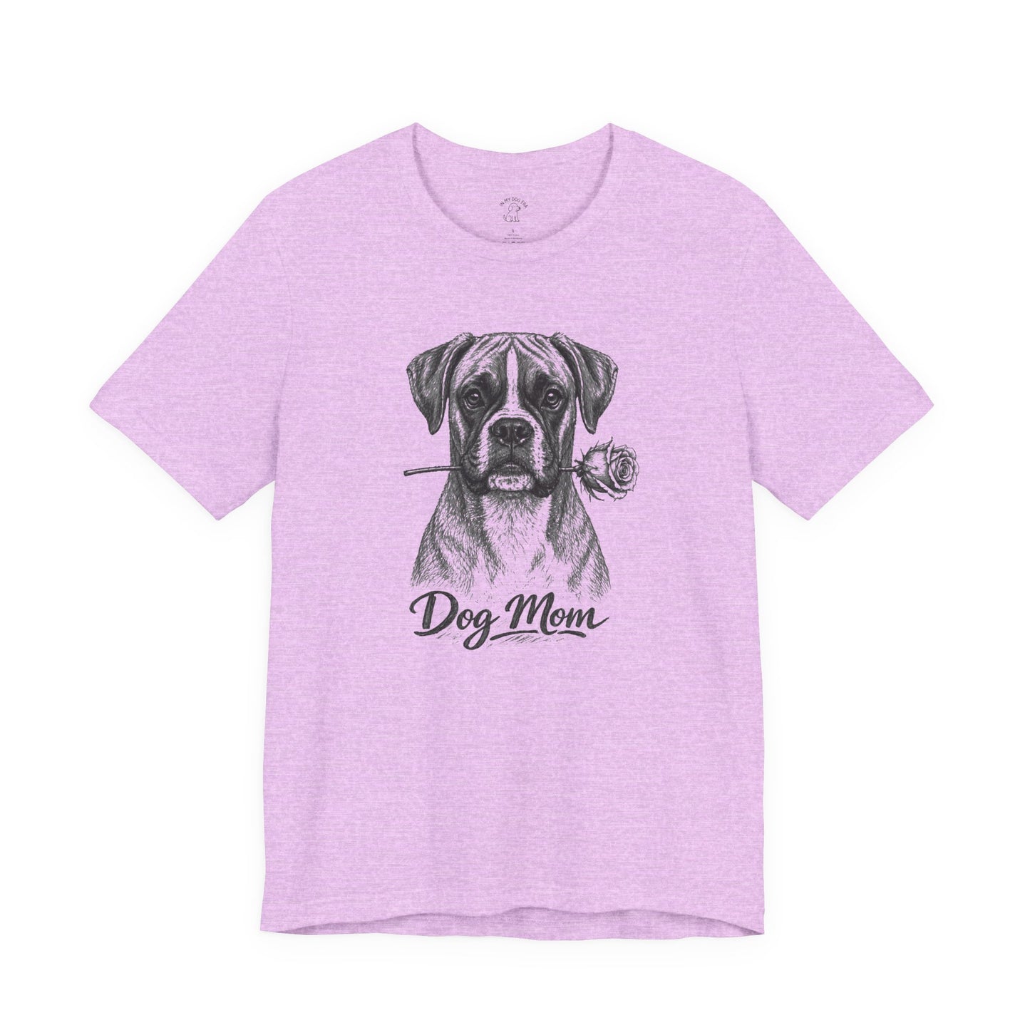Boxer Dog Mom T-Shirt (Rose Collection)