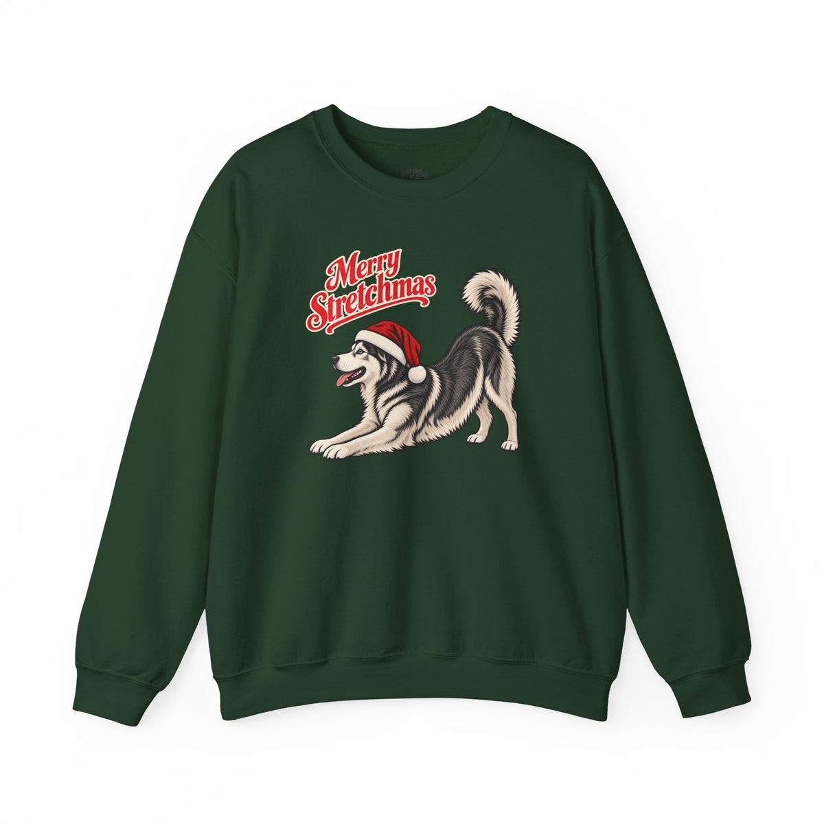 Husky Christmas Sweatshirt | Merry Stretchmas