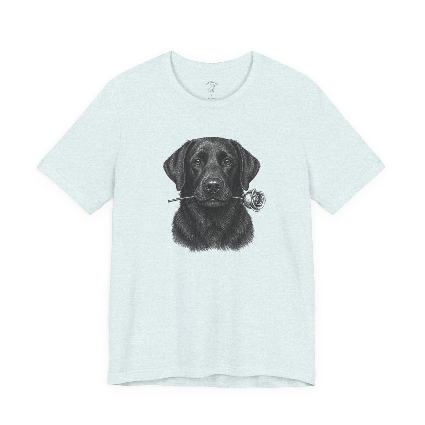 Black Labrador Retriever Rose Collection T-Shirt