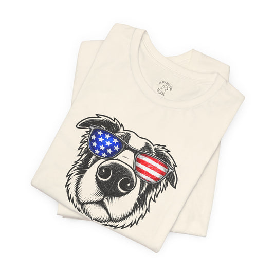 Red, White & BOOP Border Collie T-Shirt