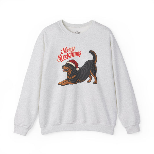 Rottweiler Christmas Sweatshirt | Merry Stretchmas