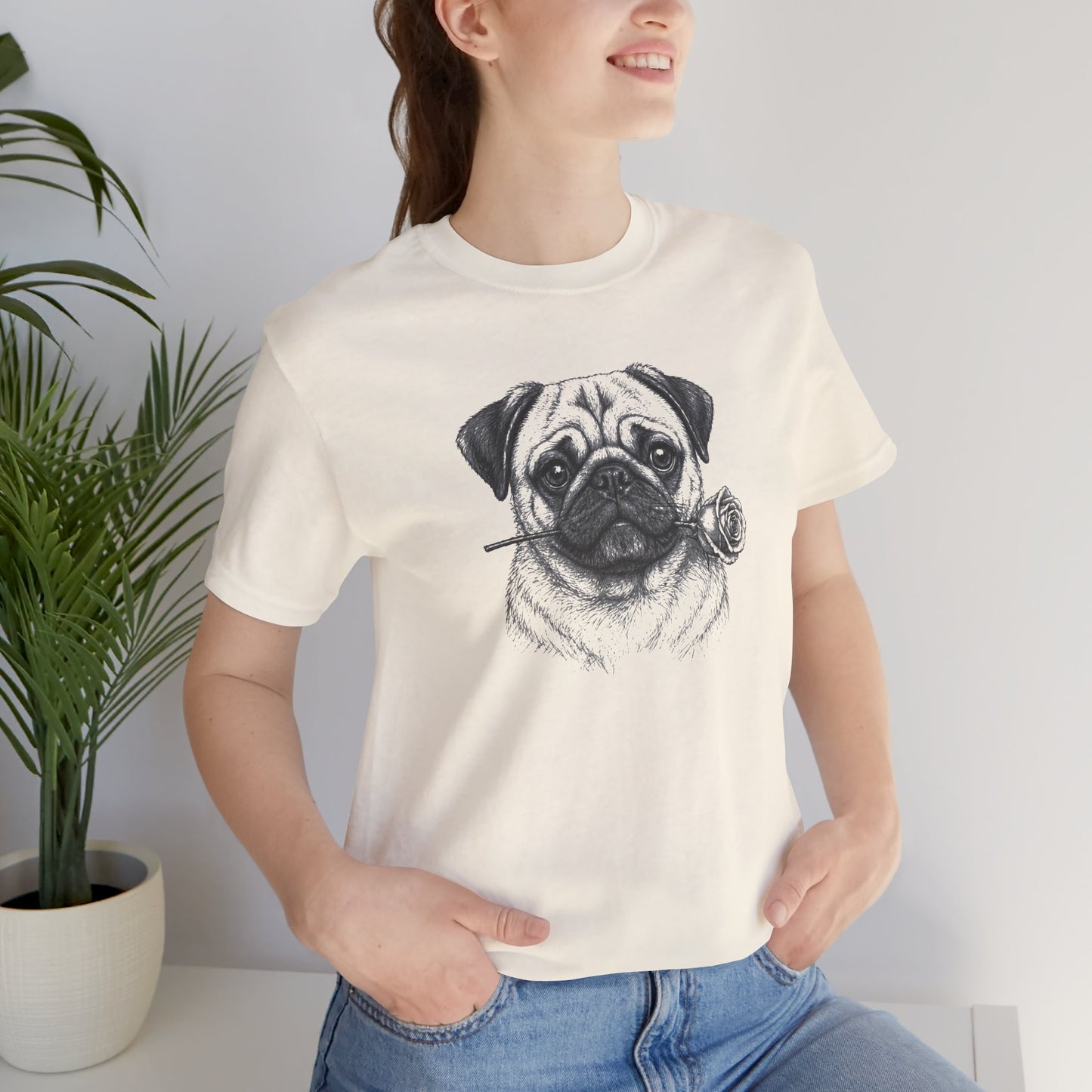 Pug Rose Collection T-Shirt