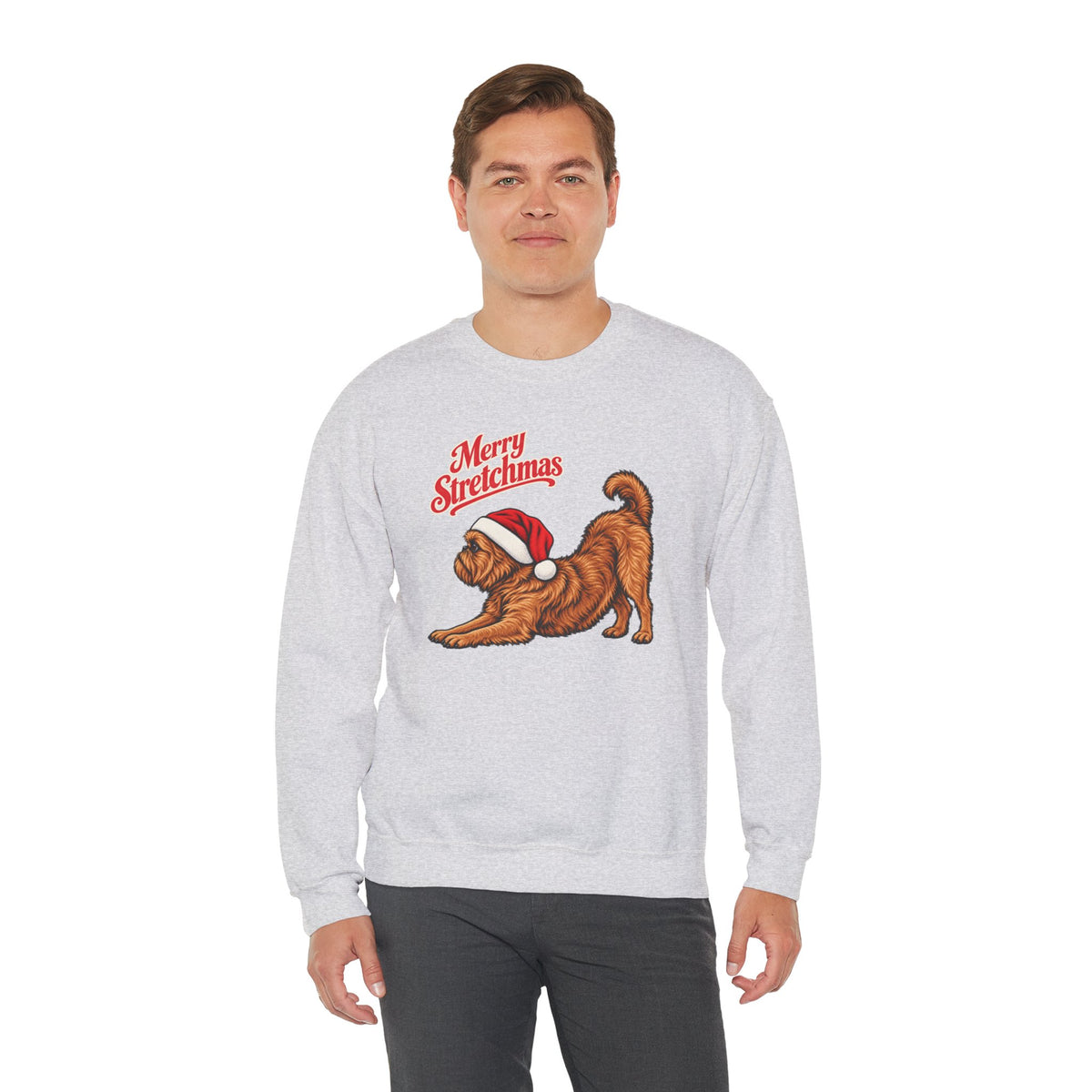Brussels Griffon Christmas Sweatshirt | Merry Stretchmas