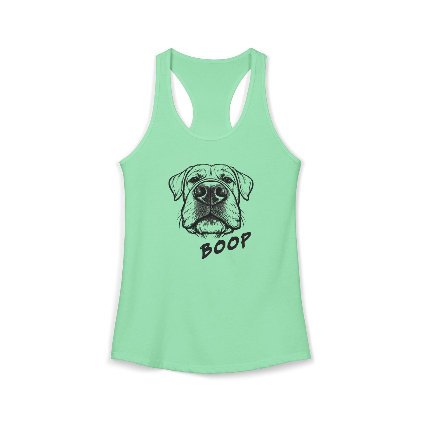 BOOP Classic - Cane Corso - Women's Racerback Tanktop (Natural Ears)