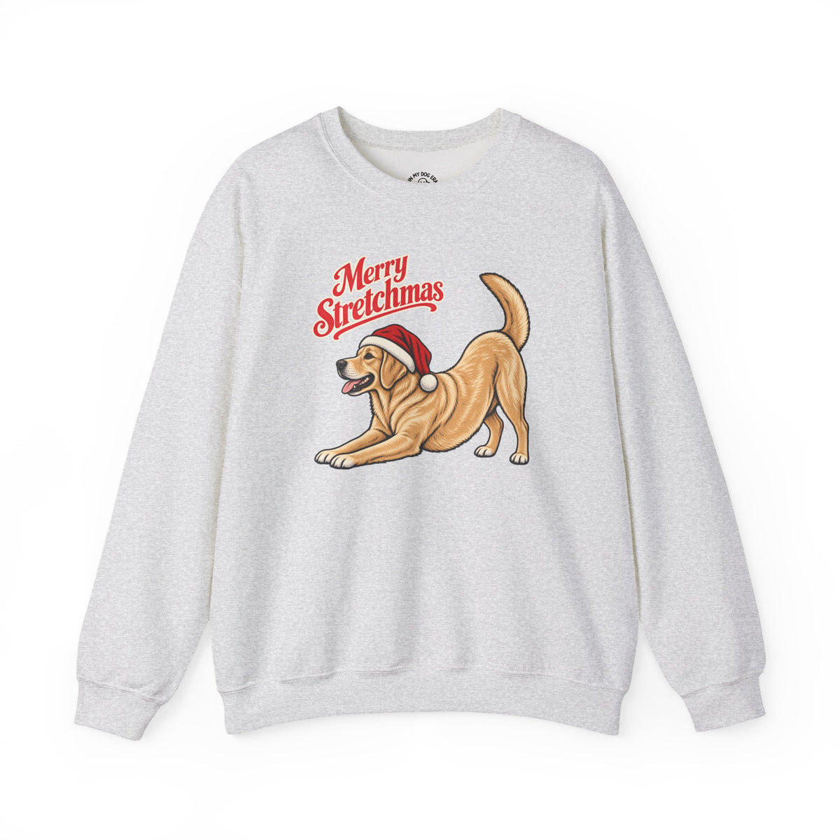 Yellow Labrador Retriever Christmas Sweatshirt | Merry Stretchmas