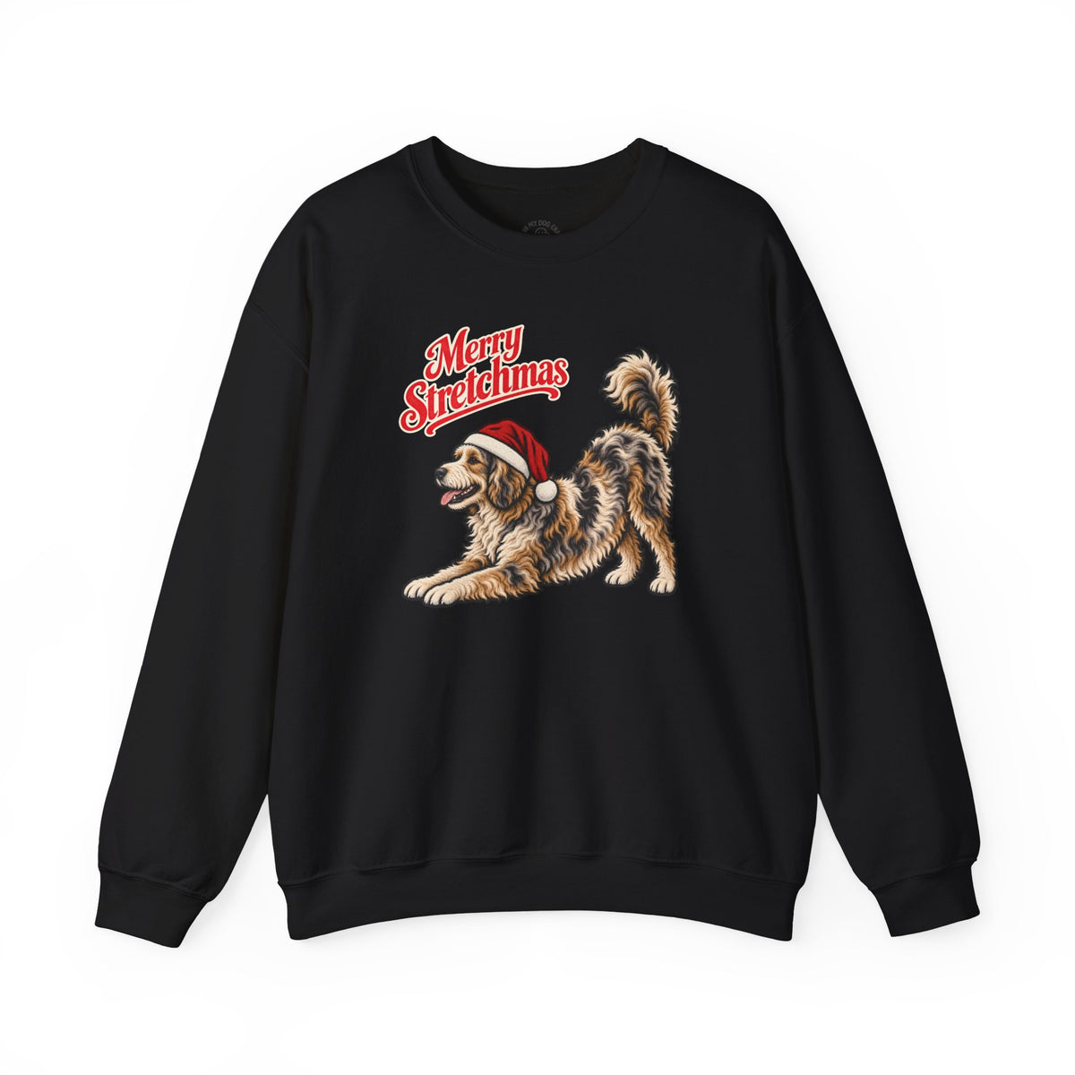Aussiedoodle Christmas Sweatshirt | Merry Stretchmas