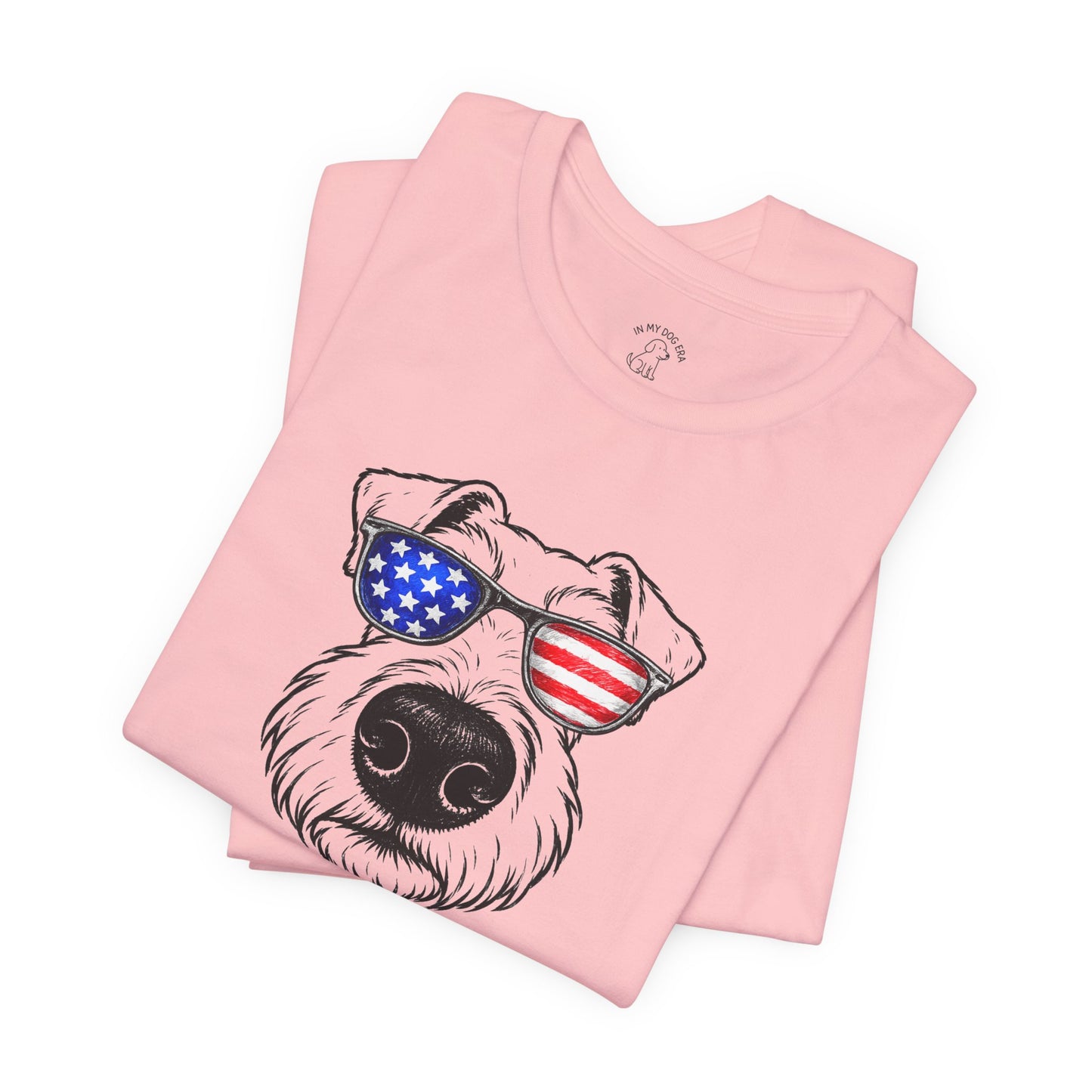 Red, White & BOOP Airedale Terrier T-Shirt