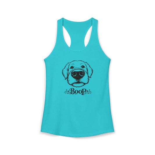 BOOP Golden Retriever - Women's Racerback Tanktop