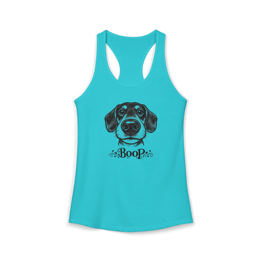 BOOP Dachshund - Women's Racerback Tanktop