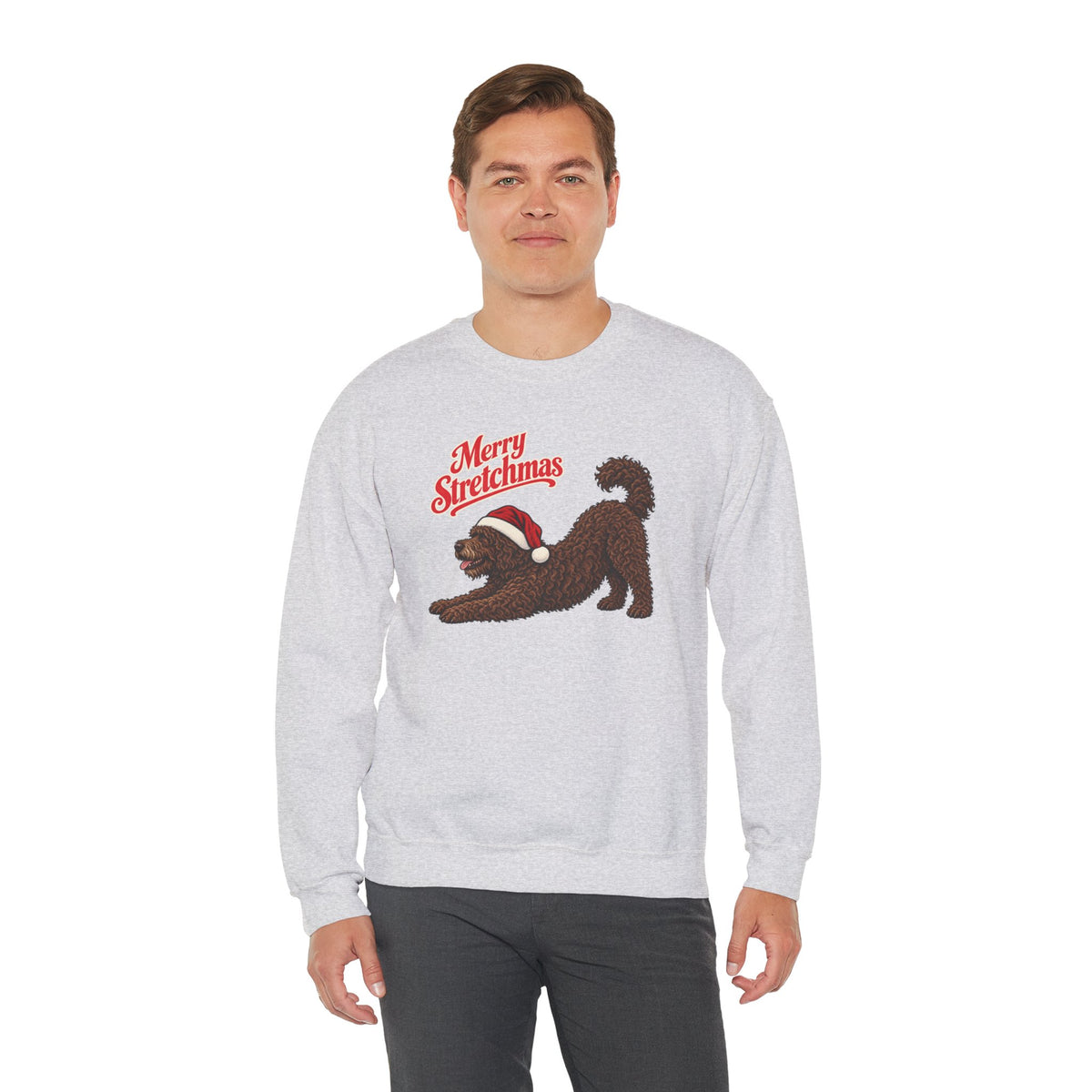 Barbet Christmas Sweatshirt | Merry Stretchmas