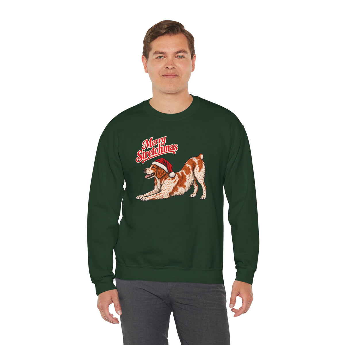 Brittany Christmas Sweatshirt | Merry Stretchmas