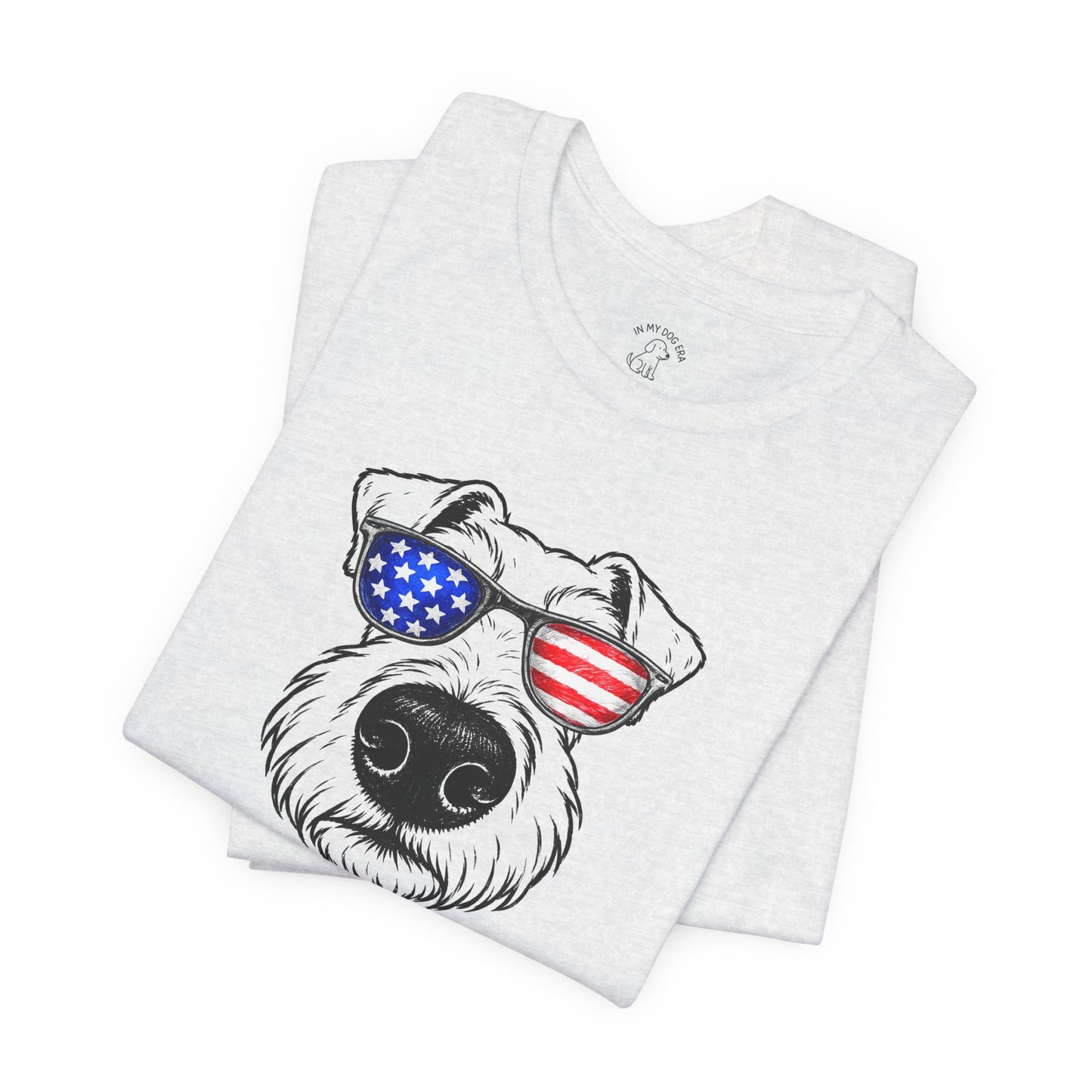Red, White & BOOP Airedale Terrier T-Shirt
