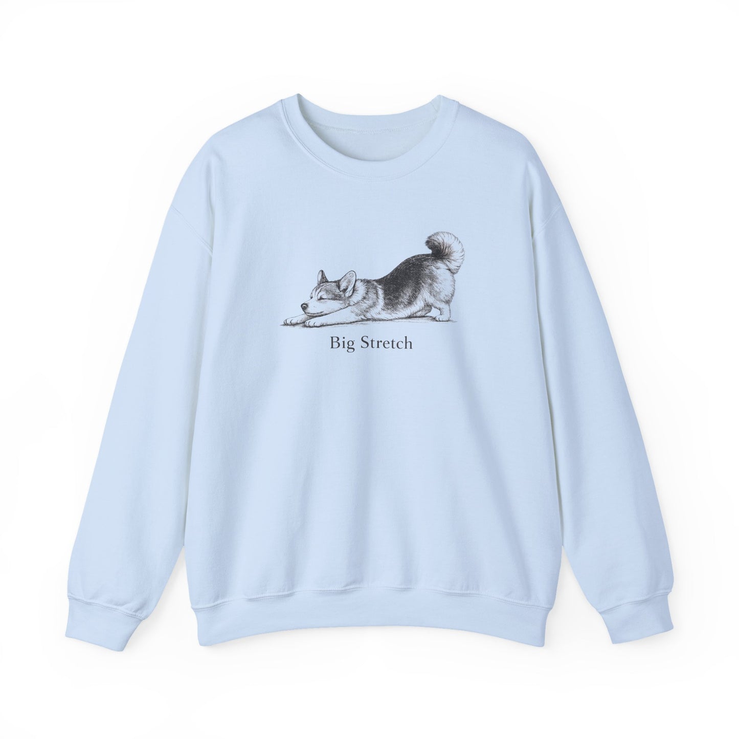 Big Stretch Corgi (Fluffy Tail) Sweatshirt