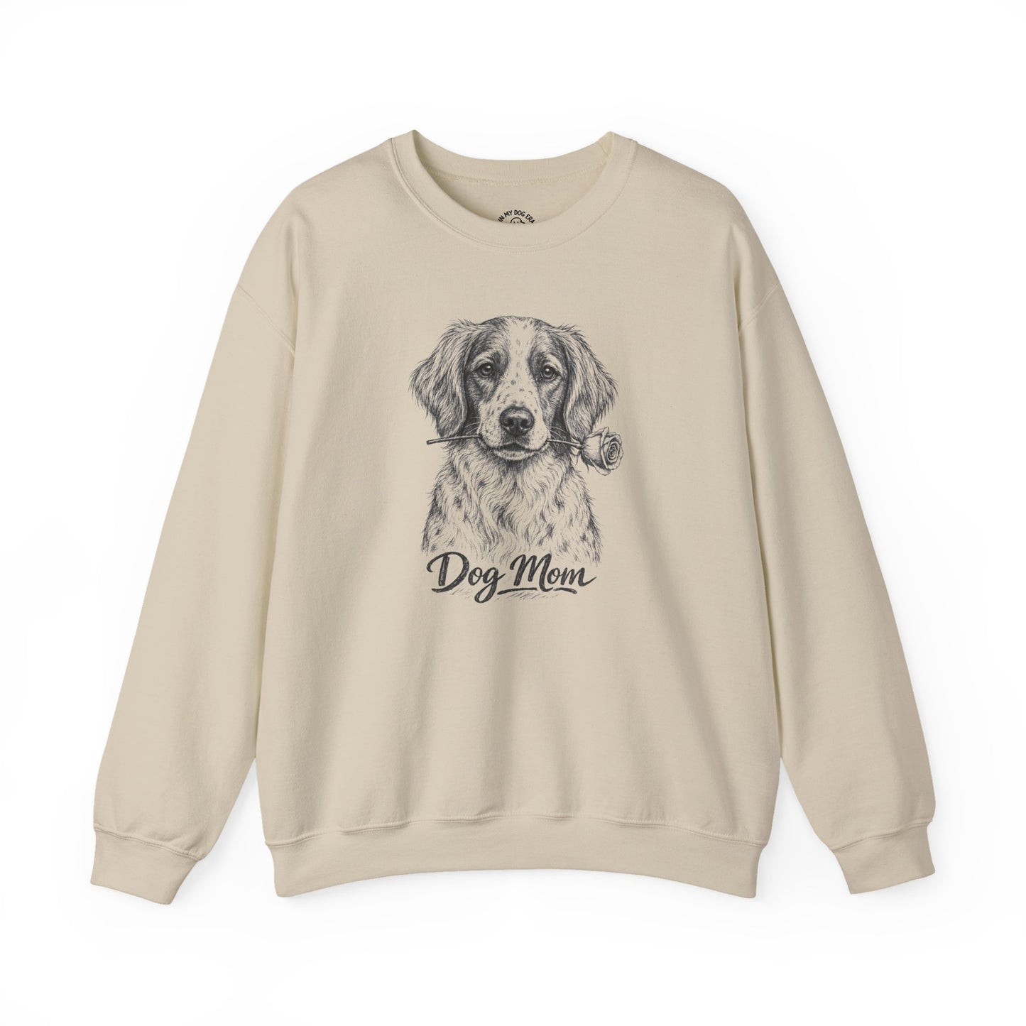 Brittany Dog Mom Sweatshirt (Rose Collection)