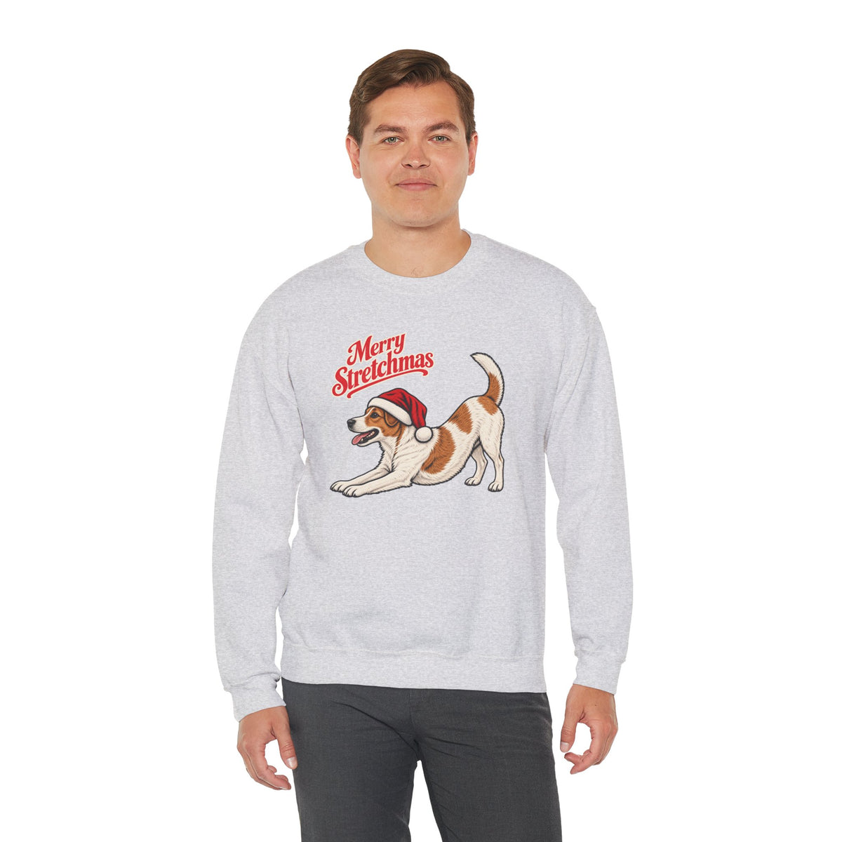 Jack Russell Terrier Christmas Sweatshirt | Merry Stretchmas