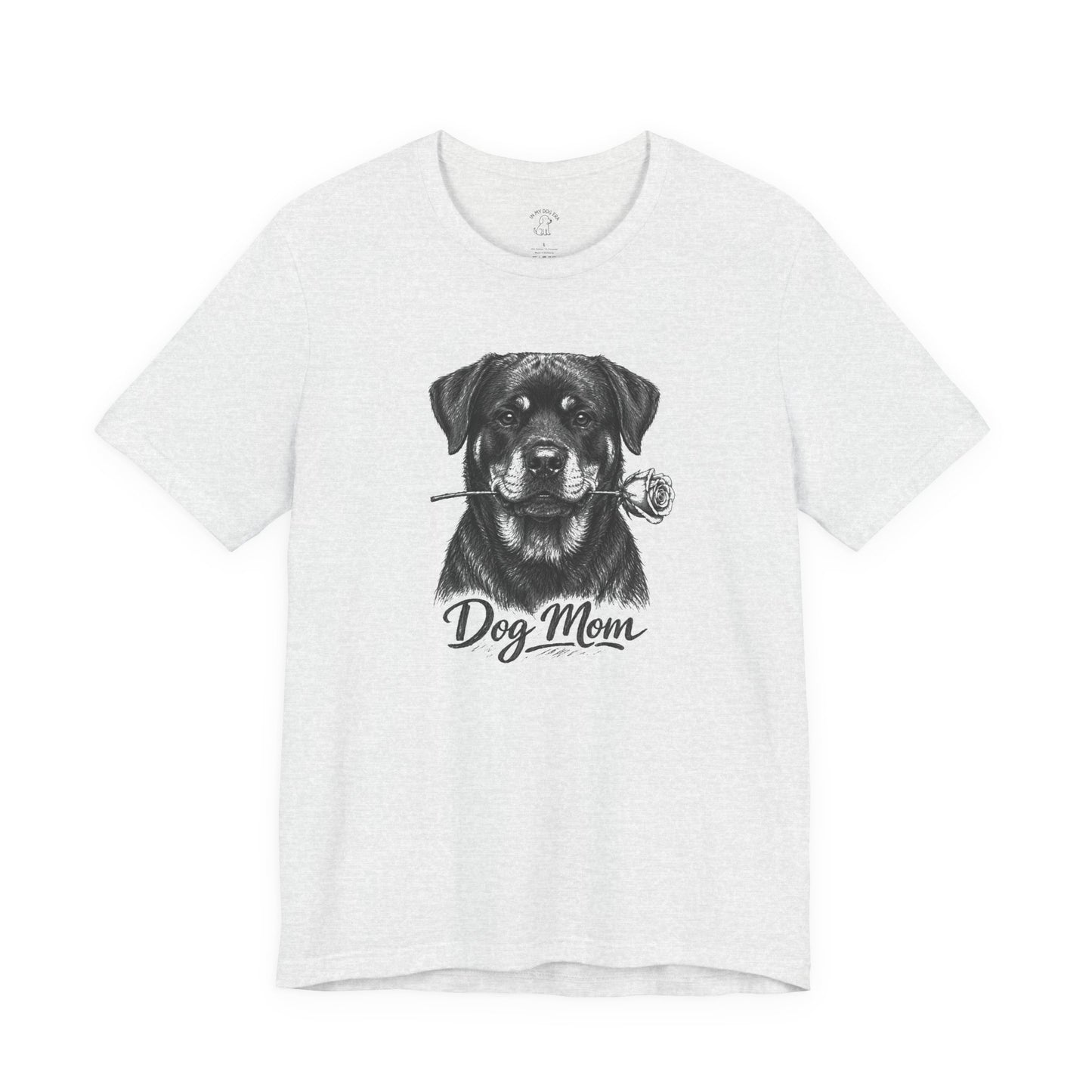 Rottweiler Dog Mom T-Shirt (Rose Collection)
