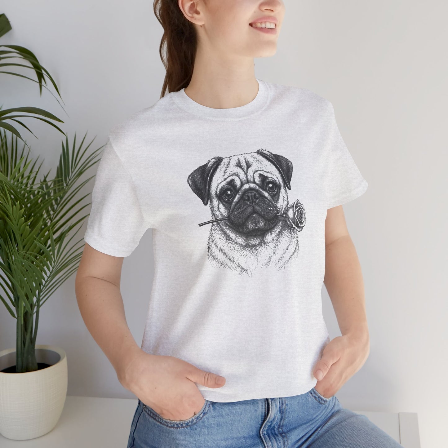 Pug Rose Collection T-Shirt