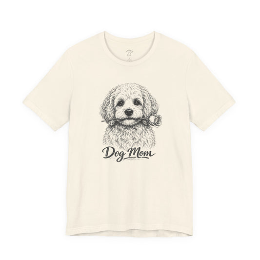 Cavapoo Dog Mom T-Shirt (Rose Collection)