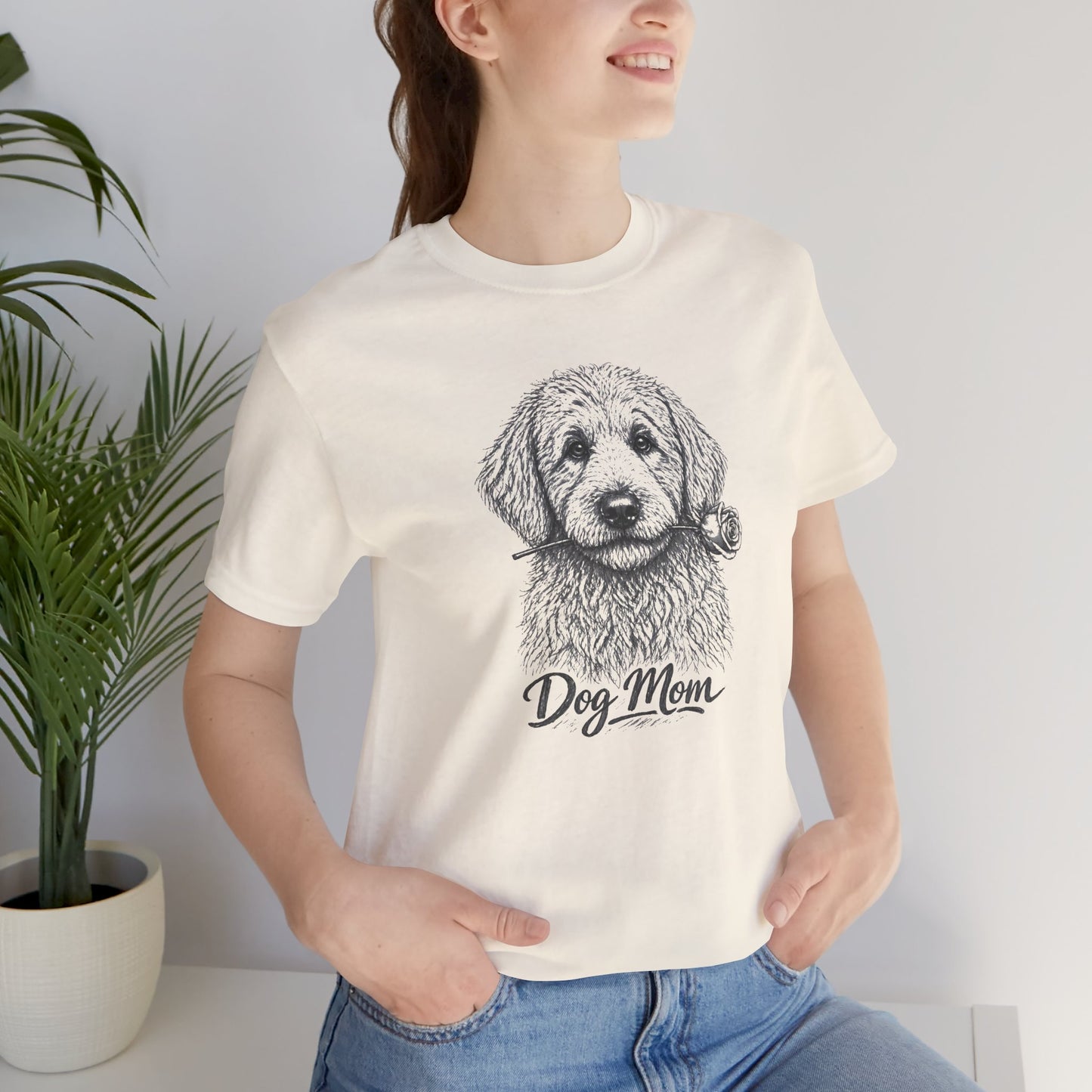 Labradoodle Dog Mom T-Shirt (Rose Collection)