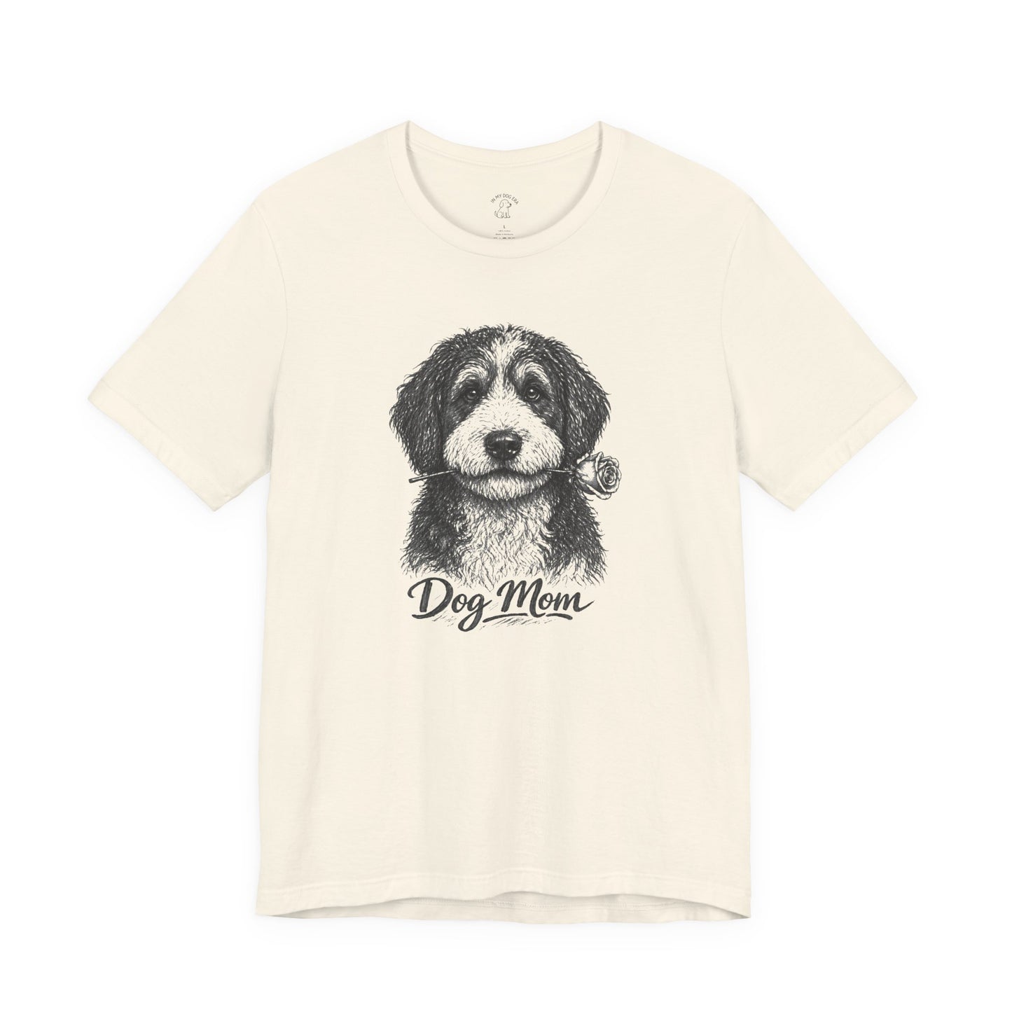 Bernedoodle Dog Mom T-Shirt (Rose Collection)