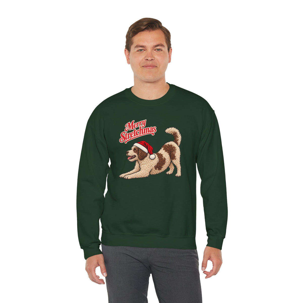 Lagotto Romagnolo Christmas Sweatshirt | Merry Stretchmas