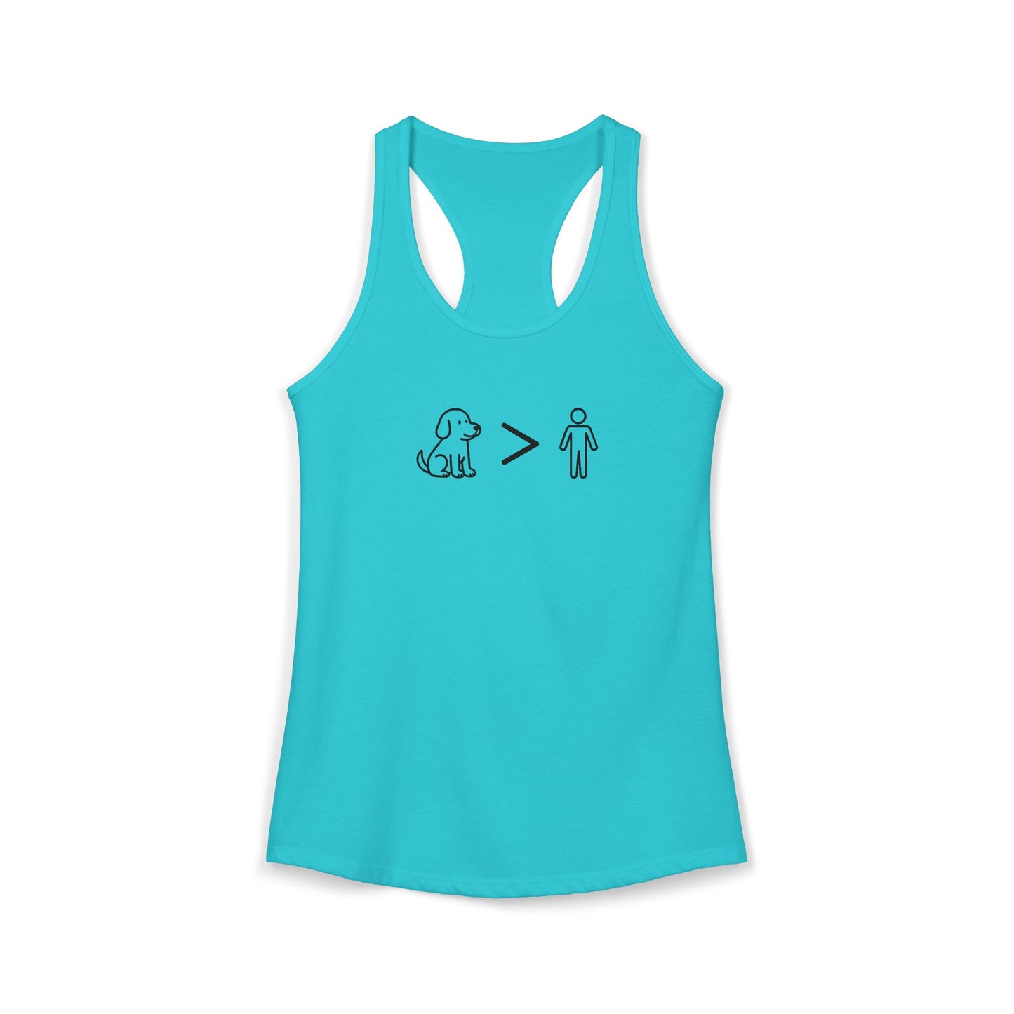 Dogs Greater Than Humans - Women's Racerback Tanktop