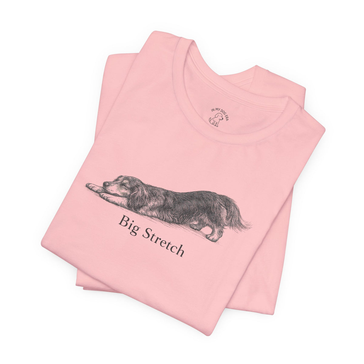 Big Stretch Long-Haired Dachshund T-Shirt