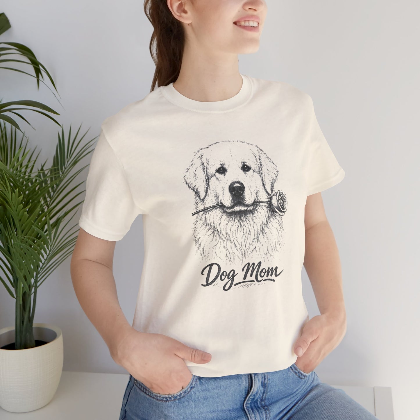 Great Pyrenees Dog Mom T-Shirt (Rose Collection)
