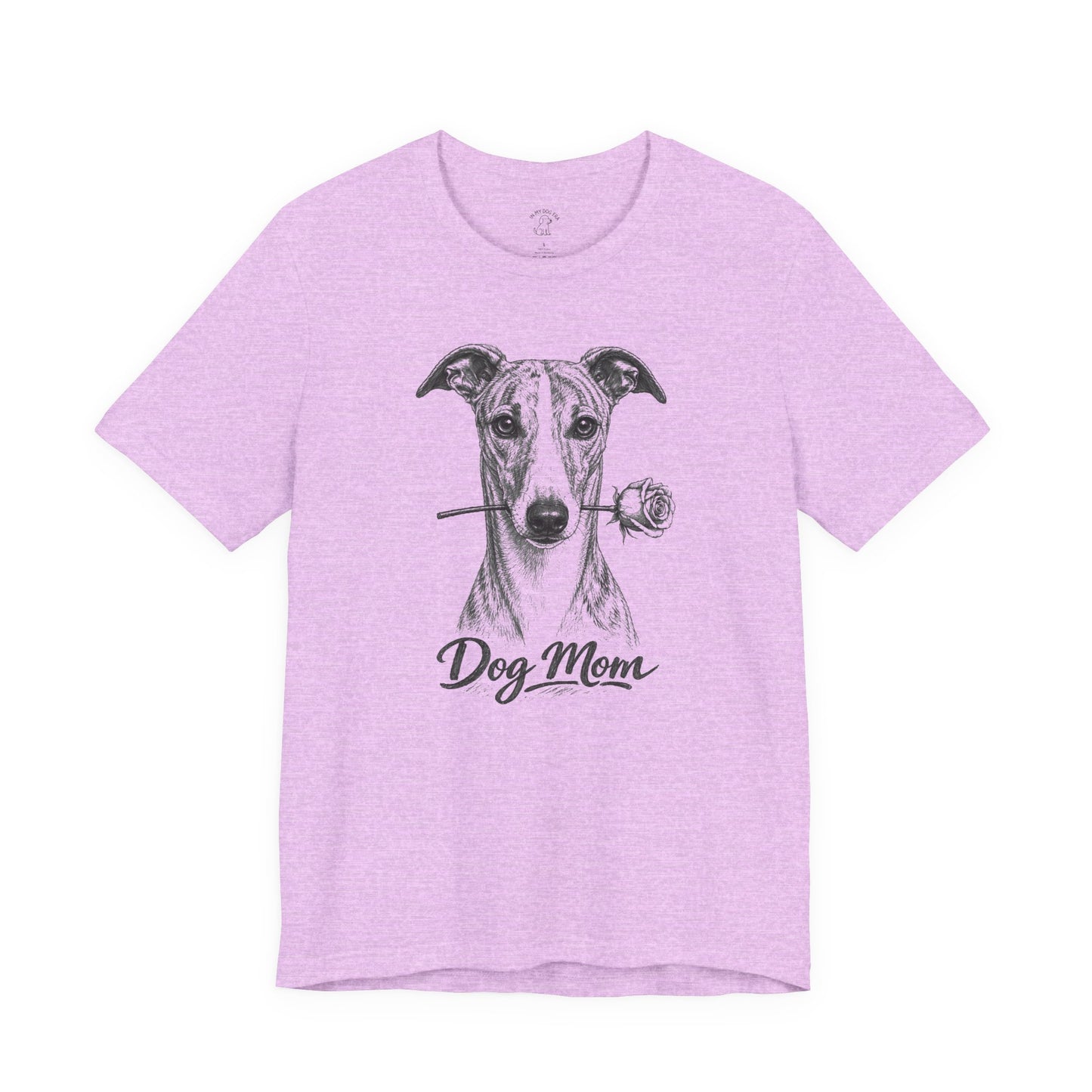 Whippet Dog Mom T-Shirt (Rose Collection)