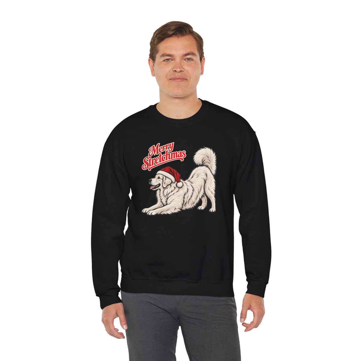 Great Pyrenees Christmas Sweatshirt | Merry Stretchmas