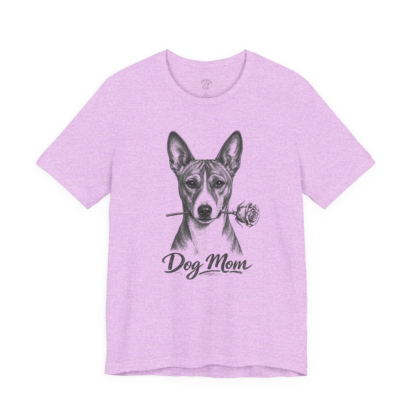Basenji Dog Mom T-Shirt (Rose Collection)