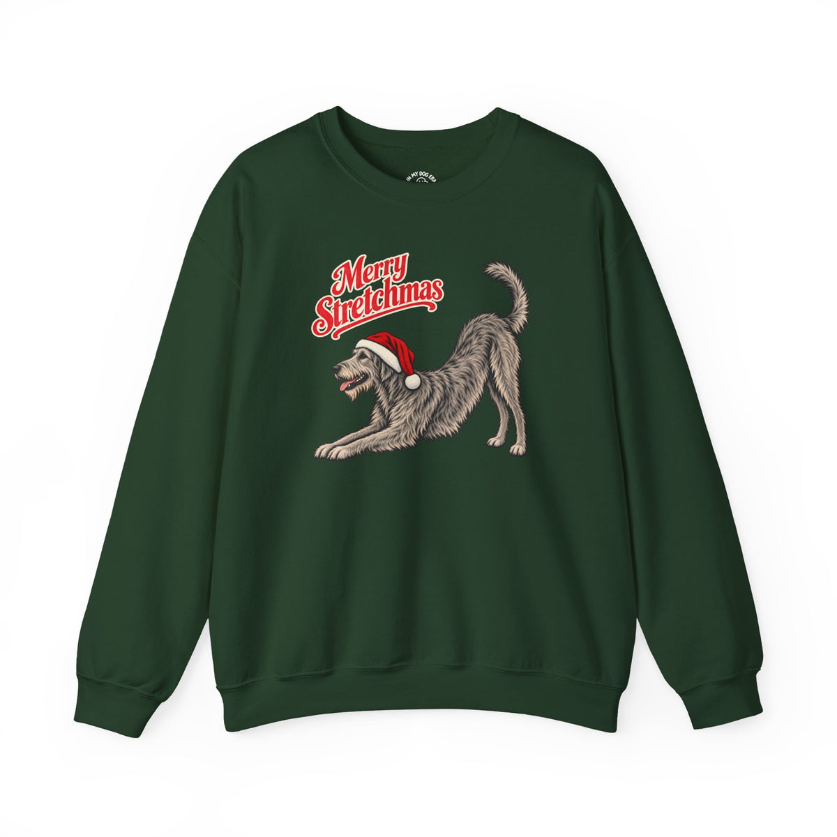 Irish Wolfhound Christmas Sweatshirt | Merry Stretchmas